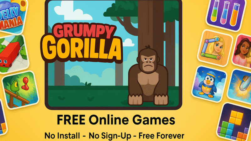 Grumpy Gorilla Game: A Wacky Jungle Adventure to Play Free Online