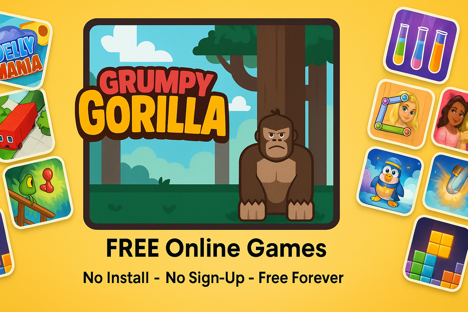 Grumpy Gorilla Game: A Wacky Jungle Adventure to Play Free Online